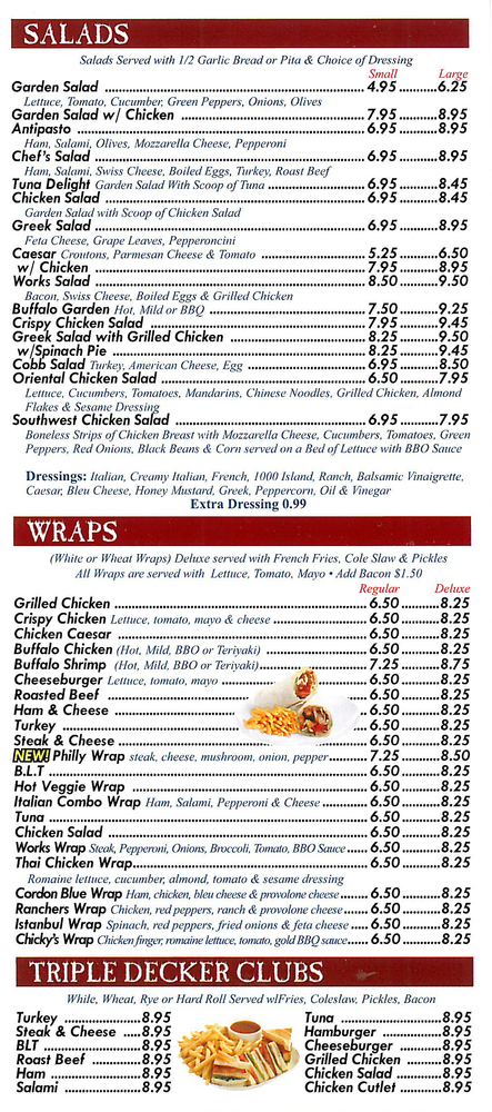 berkshiremenus com pizza works pizza works north adams menu